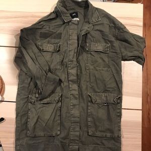 Urban Outfitters oversized jacket military green